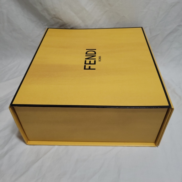 Fendi Magnetic Gift Box Empty Decorative Storage Organizer 9.5 x 8.75 x 3.75 in - Picture 4 of 14